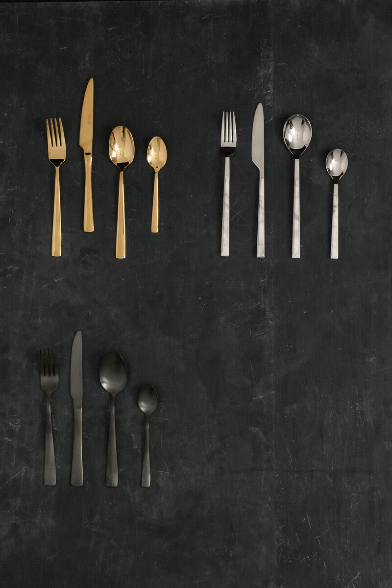 Orsina Avie Glow 16-Piece Gold Cutlery Set | Stainless Steel Flatware