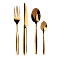 Orsina Avie Aura 16-Piece Gold Cutlery Set – Modern Stainless Flatware