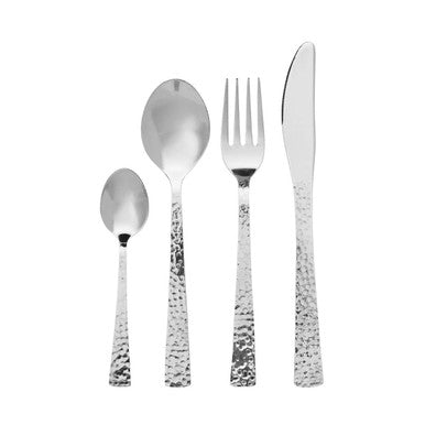 Orsina Martello 24-Piece Stainless Steel Cutlery Set | Silver Finish