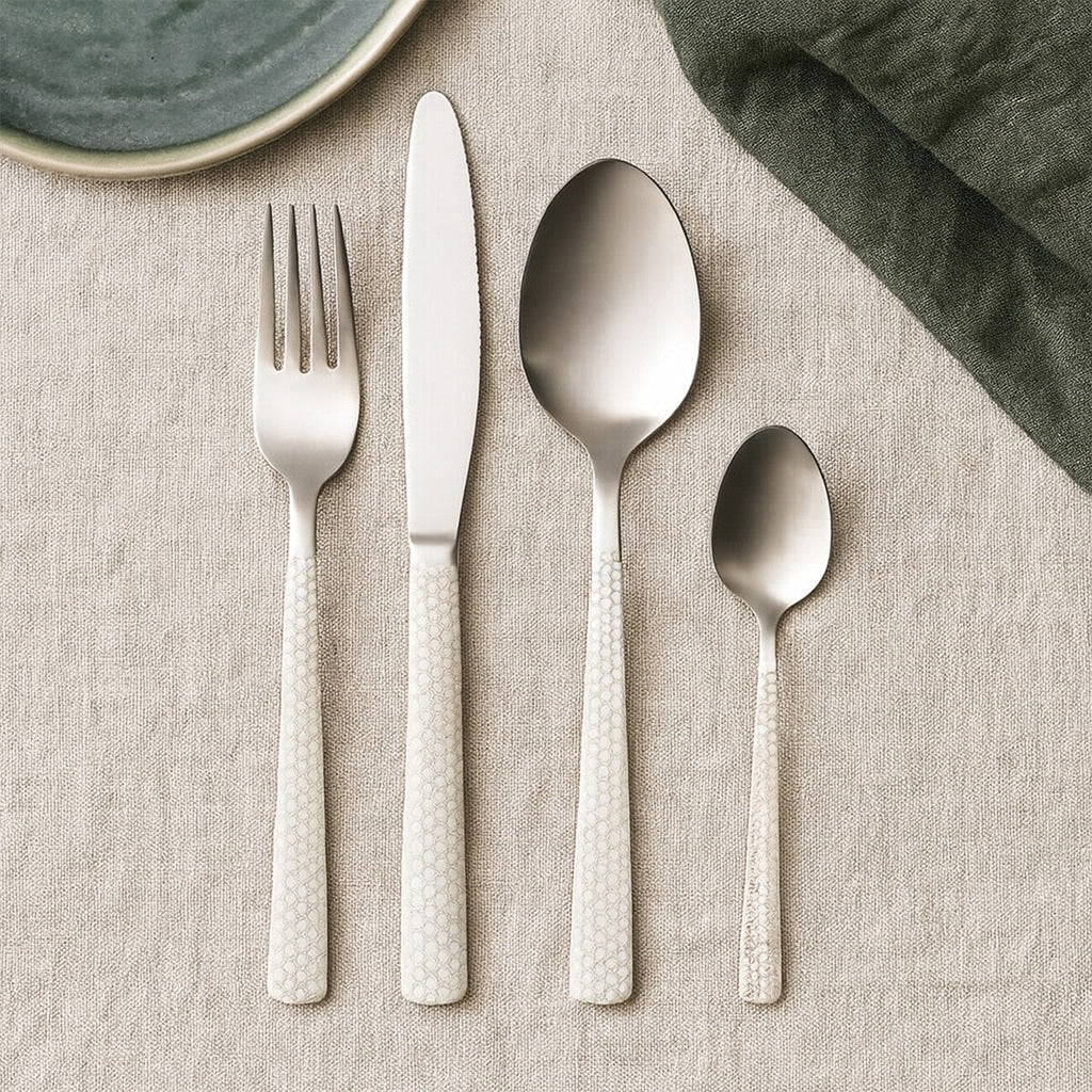 Orsina Avie Casablanca 16-Piece Stainless Steel Cutlery Set | Silver