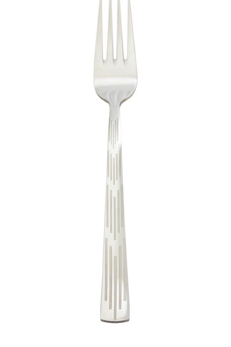 Orsina Avie 24 Piece Etched Stainless Steel Cutlery Set | Polished