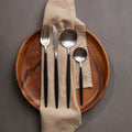 Orsina Avie 16-Piece Cutlery Set – Matte Black and Silver Flatware