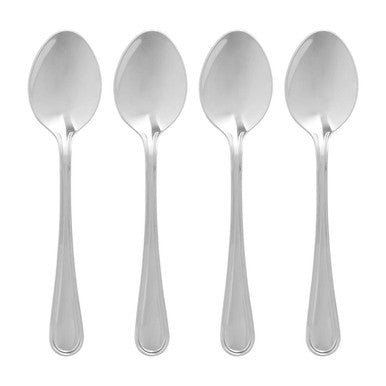 Orsina Silver Stainless Steel Spoons – Set of 4 Classic Cutlery