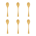 Orsina Modern Retro Gold Teaspoons – 6-Piece Stainless Steel Set