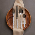 Orsina Avie 16 Piece Cutlery Set – White Marble Pattern Flatware