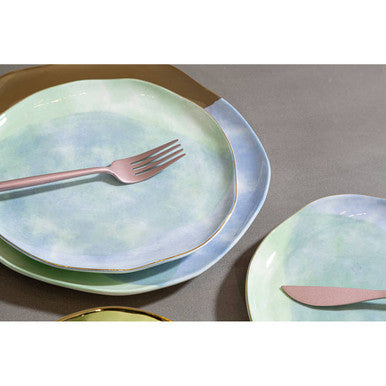 Orsina Avie 16-Piece Matte Pink Cutlery Set | Stainless Steel Flatware