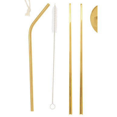 Orsina Gold Travel Cutlery Set – 6-Piece Stainless Steel with Case