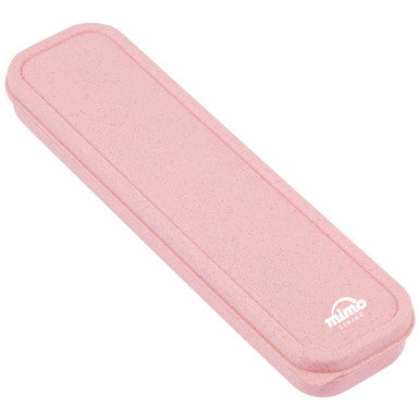 Orsina Mimo 3-Piece Travel Cutlery Set – Pink Wheat Straw Utensils