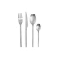 Orsina Avie 16-Piece Matte Silver Cutlery Set | Stainless Flatware