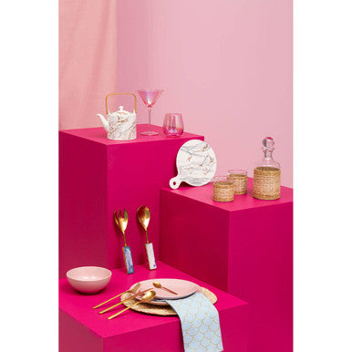 Orsina Avie 16-Piece Gold Finish Cutlery Set | Matte Stainless Steel