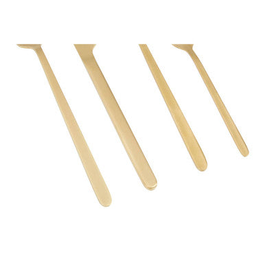 Orsina Avie 16-Piece Gold Finish Cutlery Set | Matte Stainless Steel