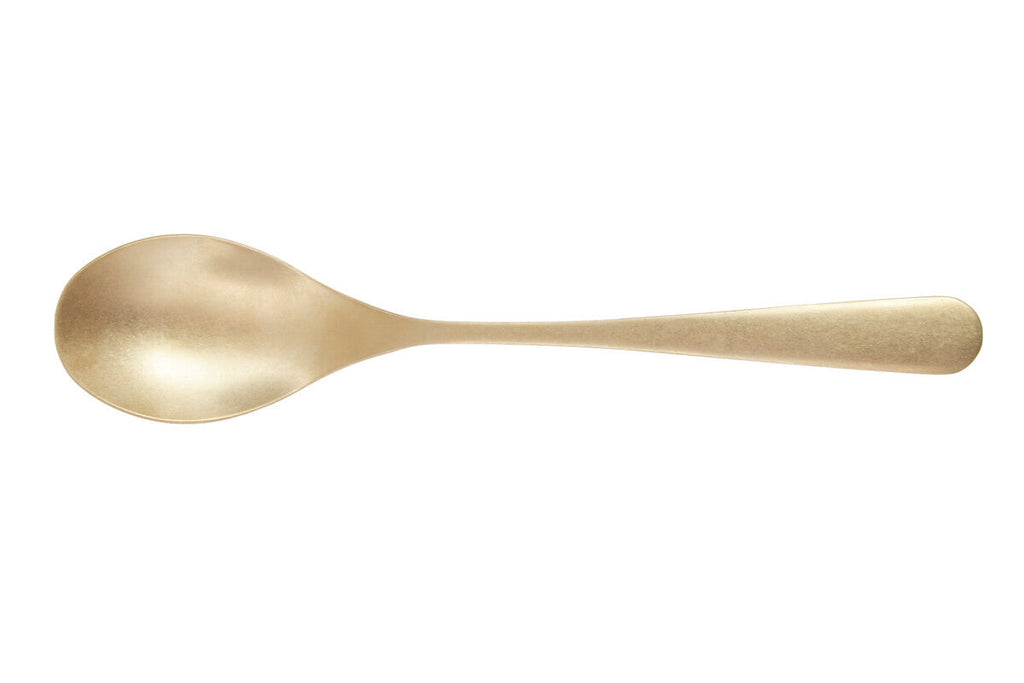 Orsina Avie 16-Piece Antique Gold Cutlery Set | Stainless Steel Flatware