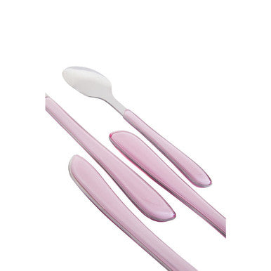 Orsina Zuma 24-Piece Pastel Cutlery Set – Stainless Steel Flatware