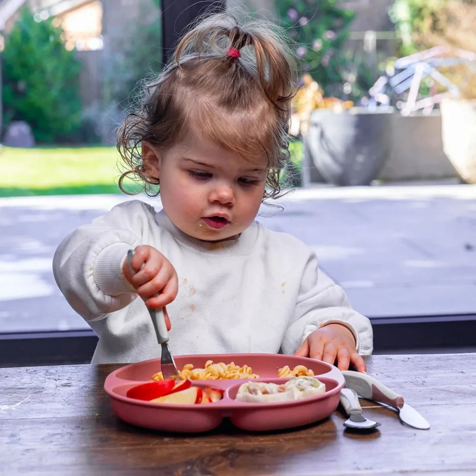 Vital Baby Nourish Silicone Suction Plate - Blush Raspberry