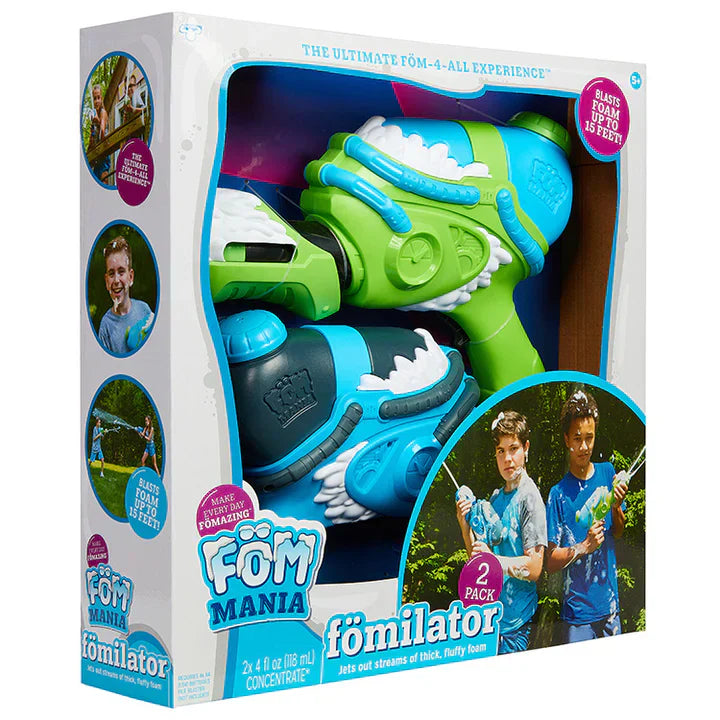 Fom Mania Fomilator Foam Blaster 2-Pack – Outdoor Kids Toy by Snaps
