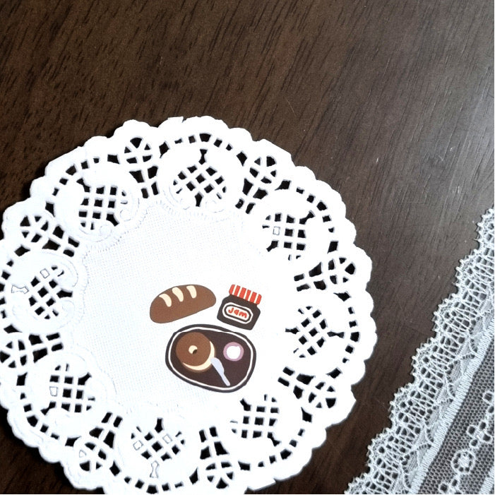 LuLuFun Studio Breakfast Time Decorative Stickers for Journaling