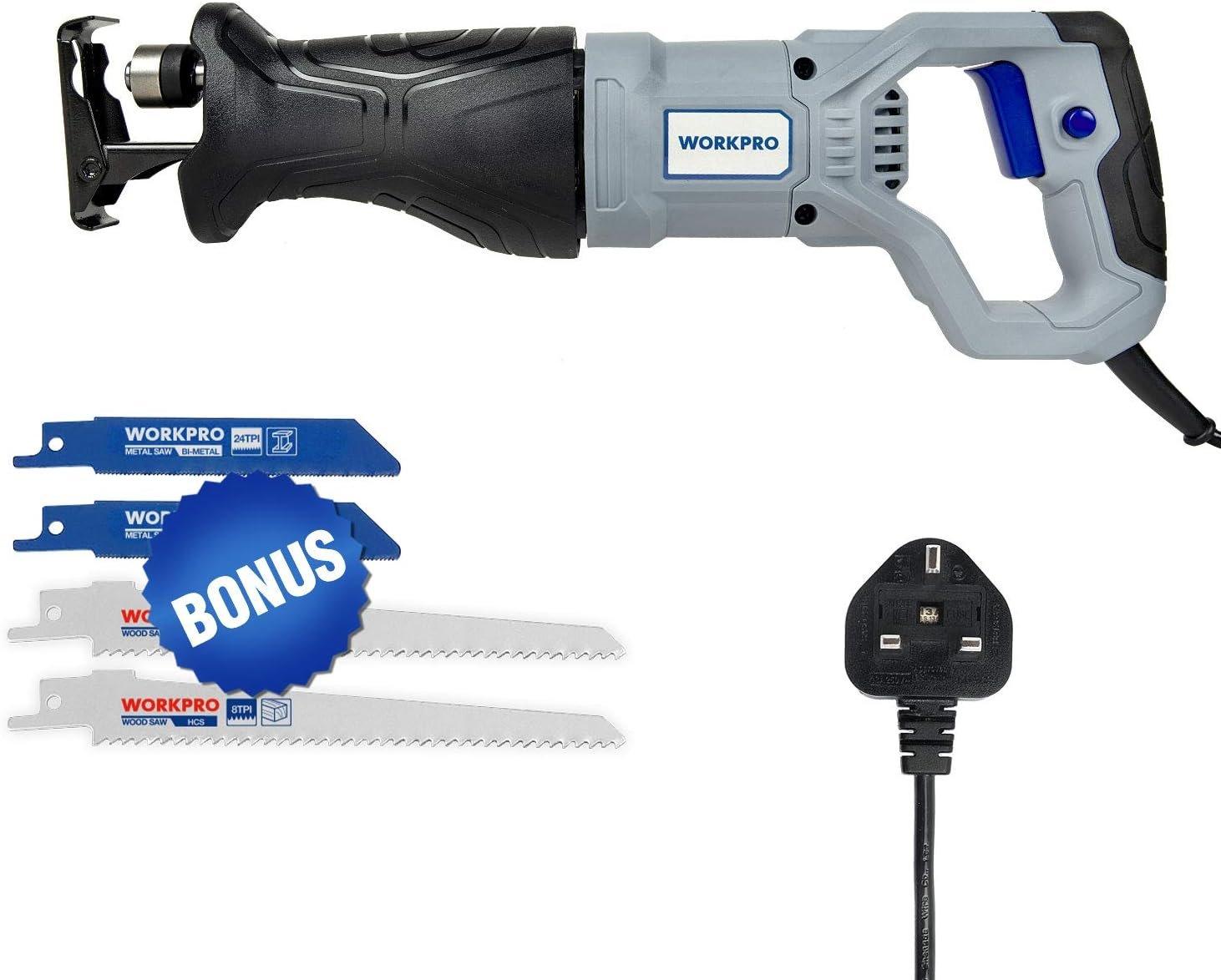 WORKPRO 710W Reciprocating Saw | Variable Speed Corded Sabre Saw