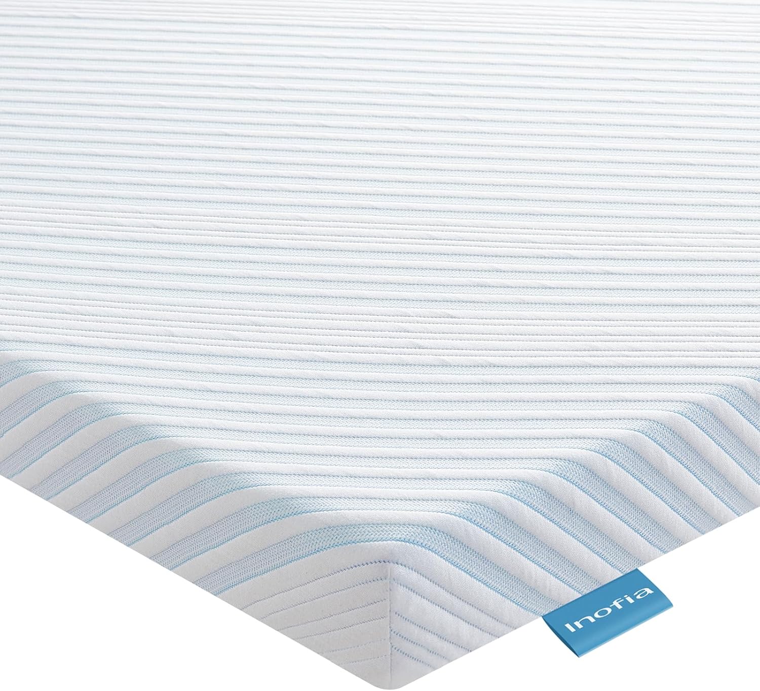 Inofia Double Gel Memory Foam Mattress Topper | 7cm Dual Layer with Cover
