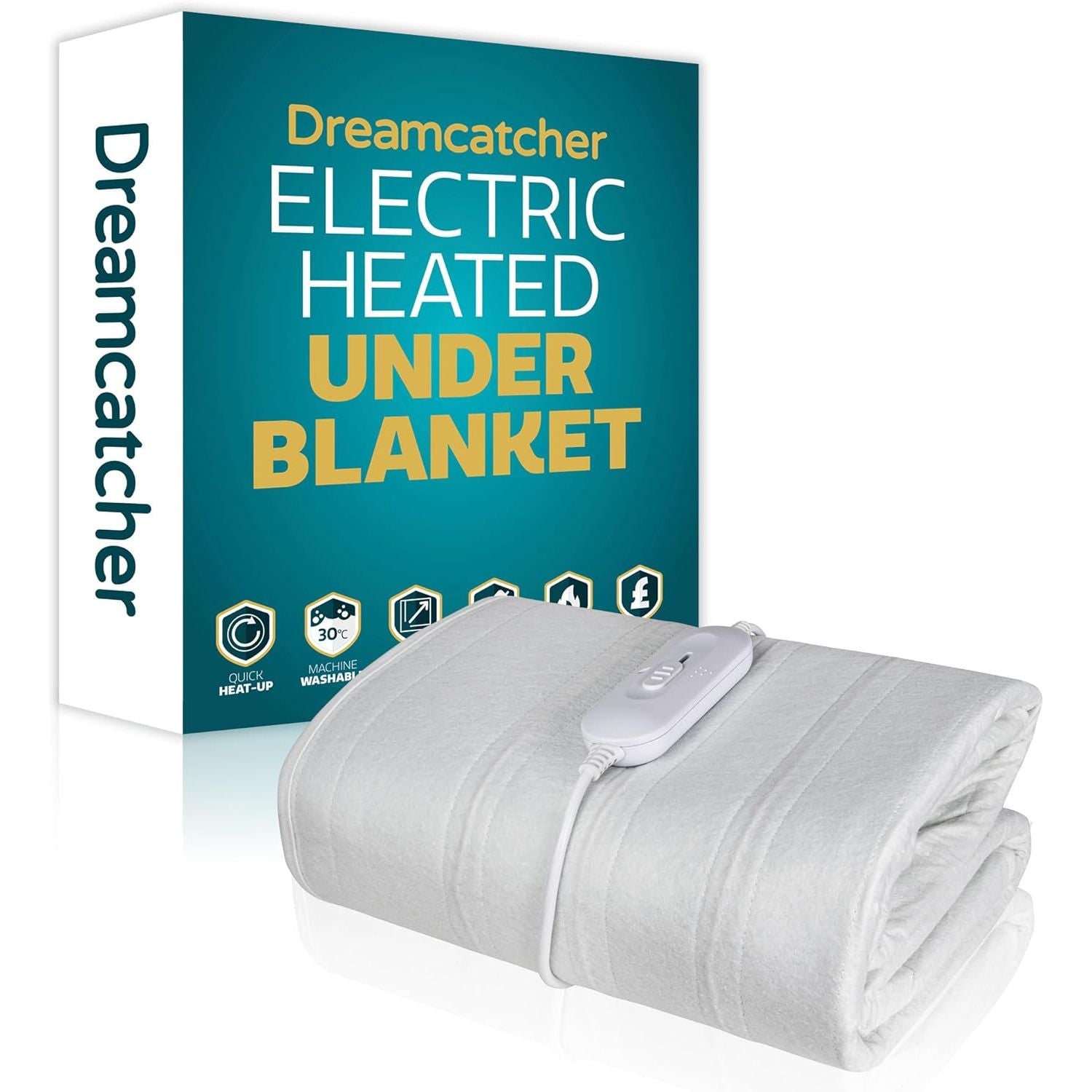 Dreamcatcher King Electric Blanket – 3 Heat Settings – Soft Polyester
