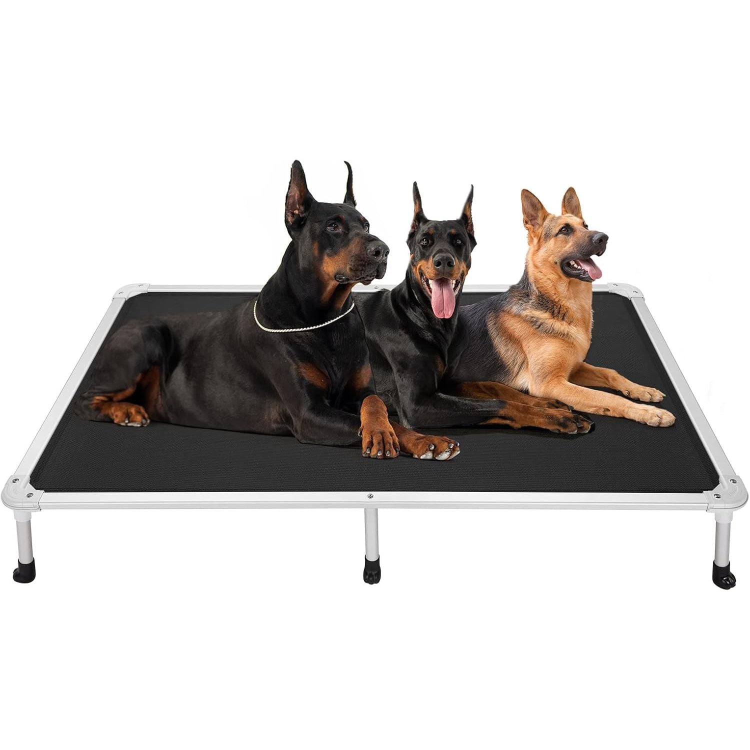Veehoo XXL Chew-Proof Raised Dog Bed – Aluminum Frame Cooling Pet Cot