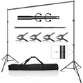 EMART Heavy Duty Backdrop Stand - 3x3m Adjustable Photography Frame Kit