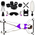Massive Discounts 12-Piece Bed Bondage Kit – Padded Leather Restraints
