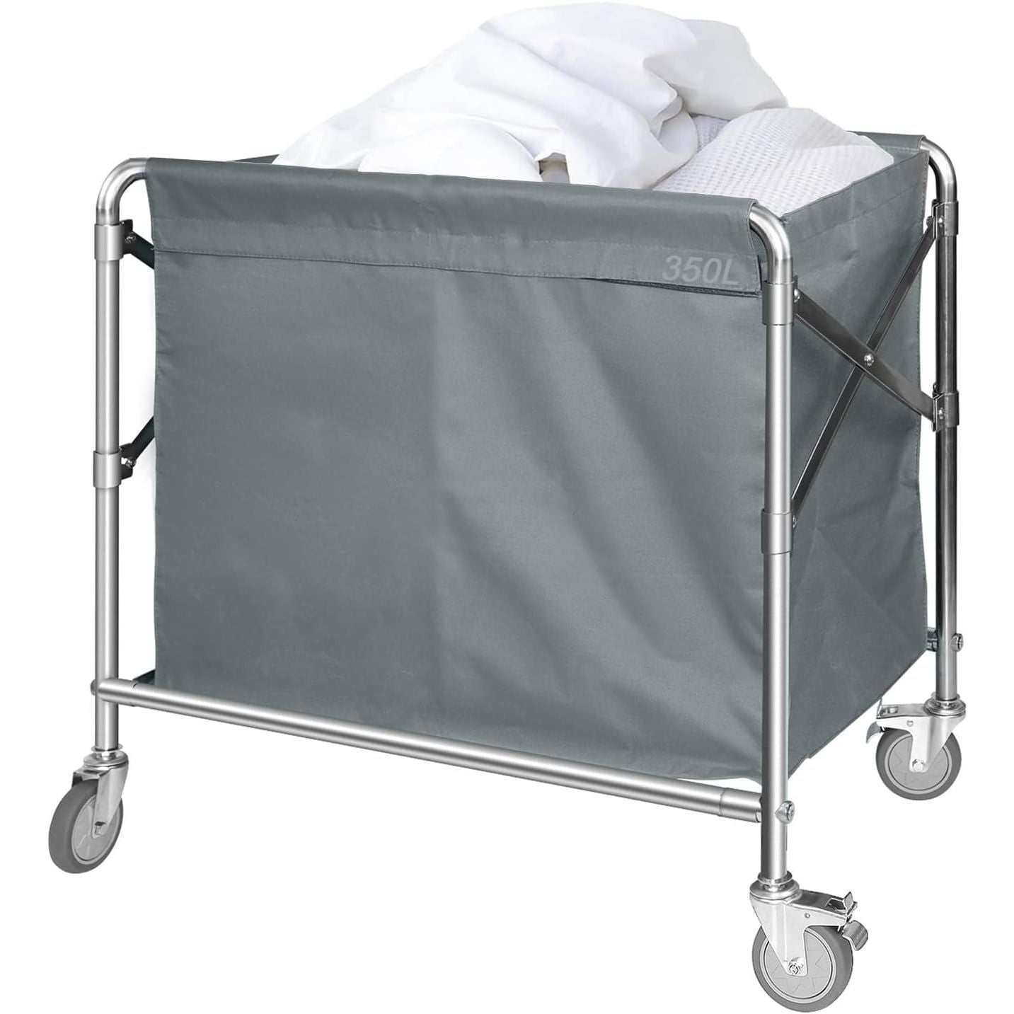 Nisorpa 350L Heavy Duty Folding Laundry Trolley | Rolling Cart on Wheels