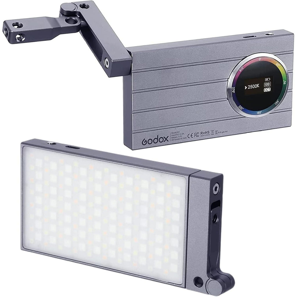 Godox M1 RGB LED Video Light Panel | Pocket Size 2500K-8500K CCT