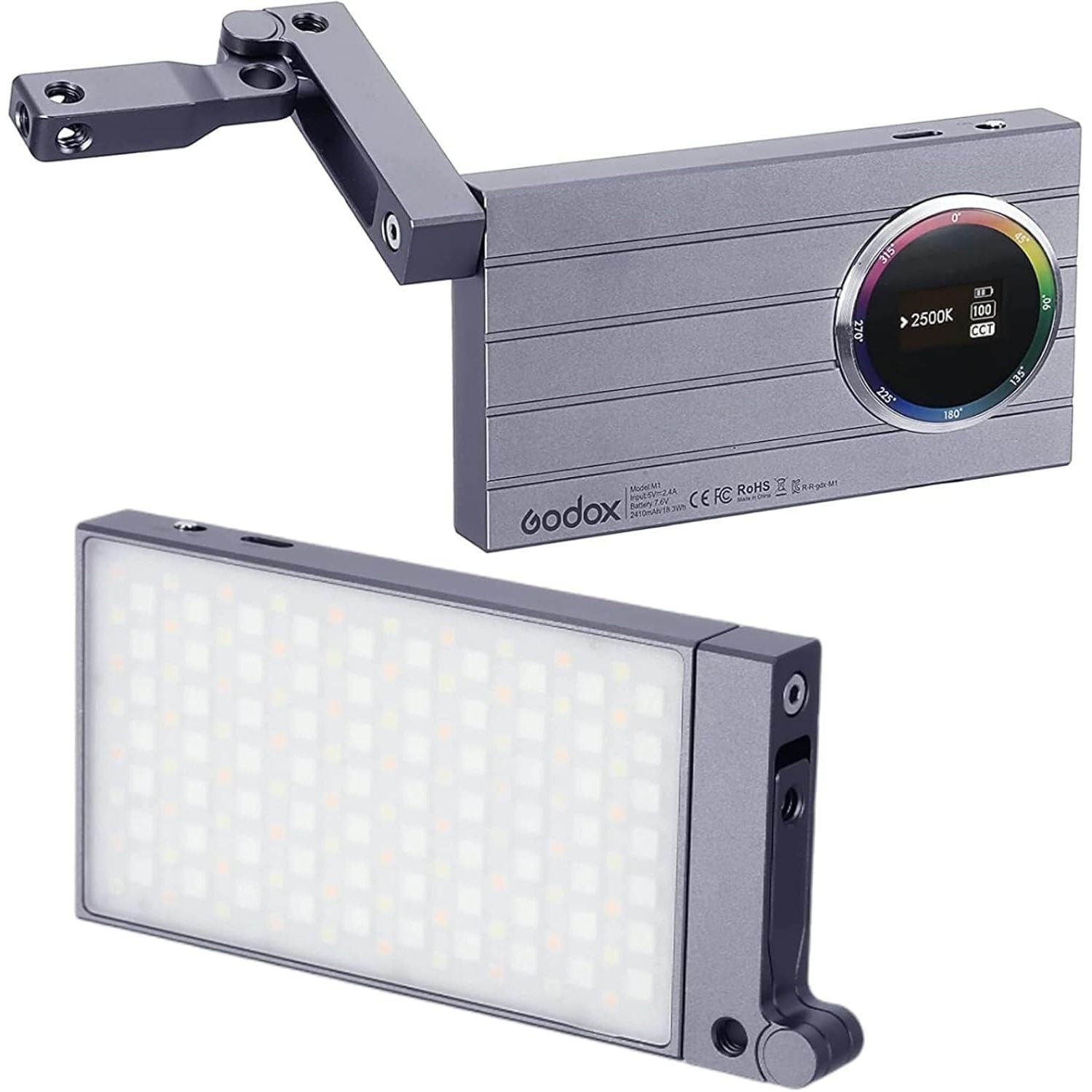 Godox M1 RGB LED Video Light Panel | Pocket Size 2500K-8500K CCT