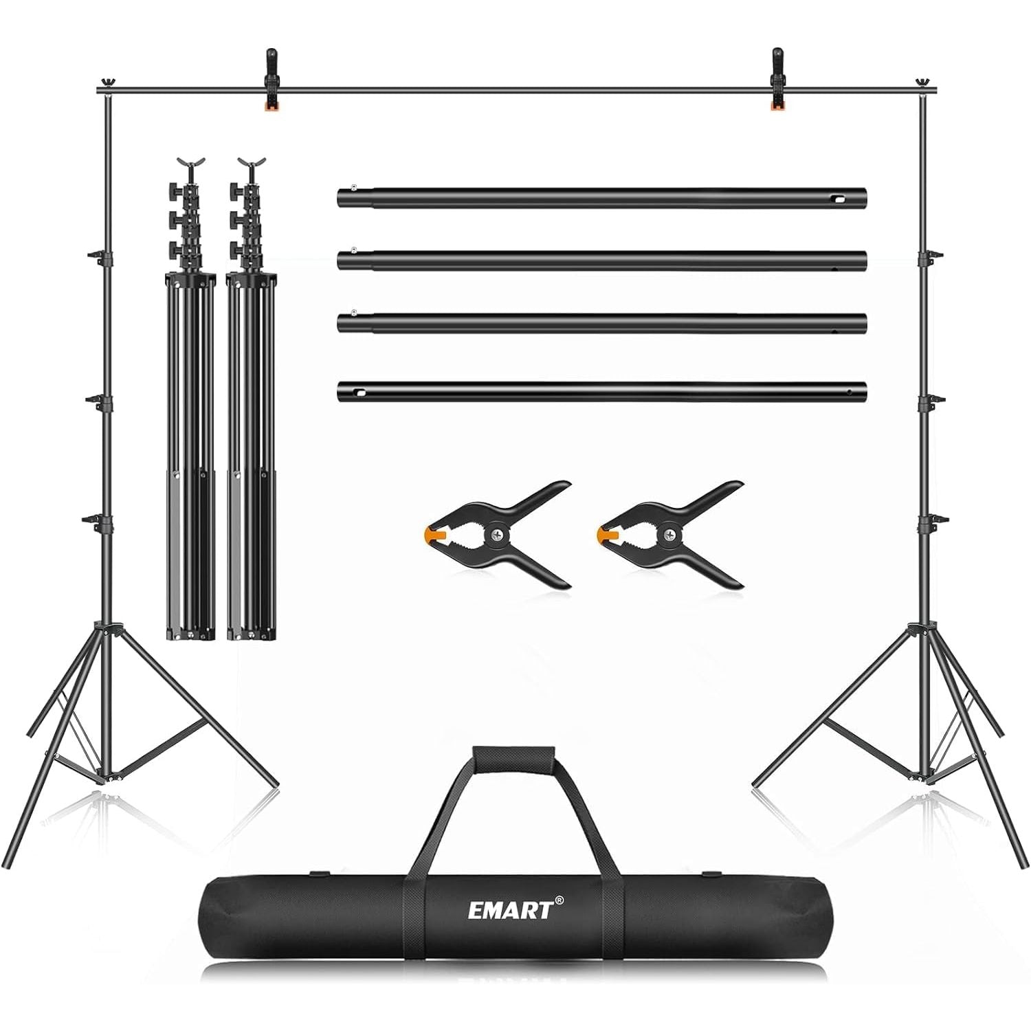 EMART 10x12ft Heavy Duty Photo Backdrop Stand | Adjustable Support Kit