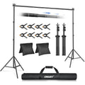 EMART 2x3m Backdrop Stand Kit | Retractable Crossbar & Tripod Stand