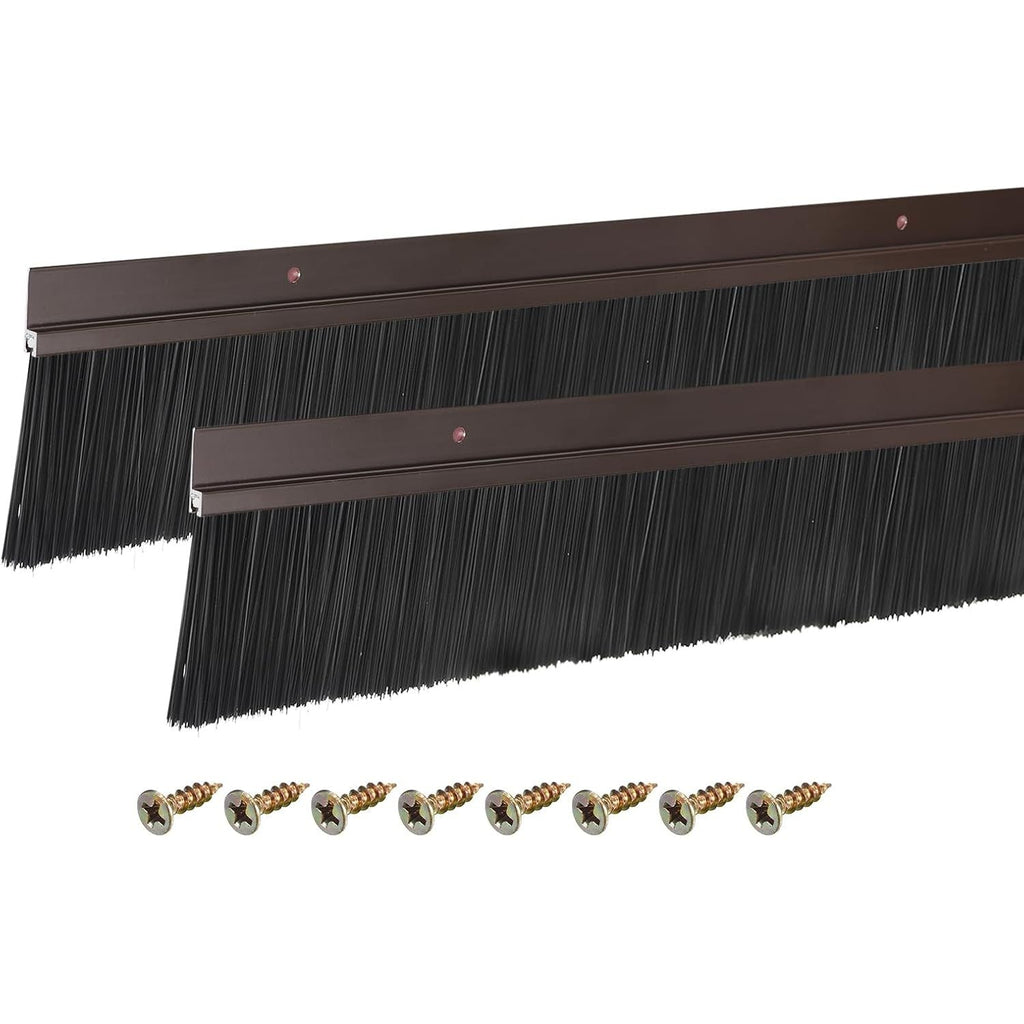 Massive Discounts Door Brush Bottom Sweep – 1200mm Brown Aluminum 2pcs