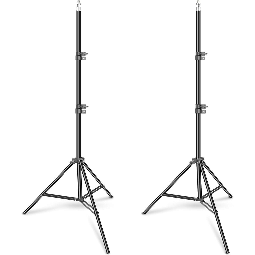 EMART 7Ft Light Stand 2-Pack | Portable Aluminum Tripods for Studio