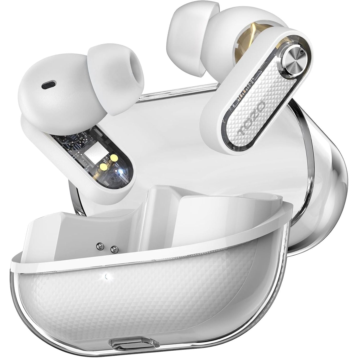 TOZO Crystal Pods Hybrid Active Noise Cancelling Wireless Earbuds - IPX5