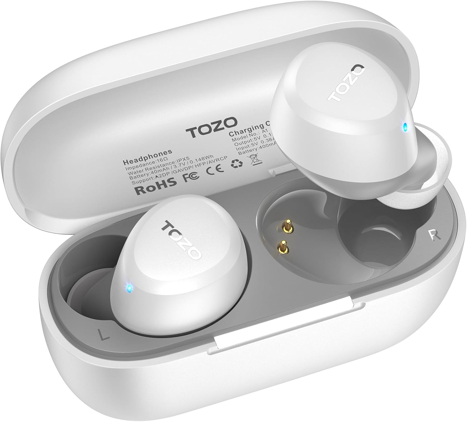 TOZO A1 Wireless Earbuds - Bluetooth 5.3 HiFi Stereo Sport Headphones