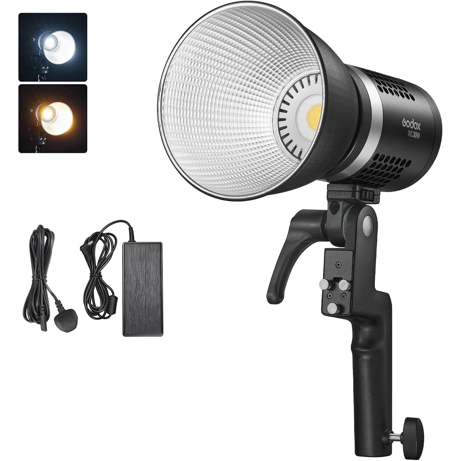Godox ML30Bi Bi-Color LED Video Light | 2800-6500K Portable Lighting