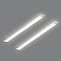 HUMIGA 4FT LED Batten Light 40W 4000K Slim Surface Mount Fitting, 2 Pack