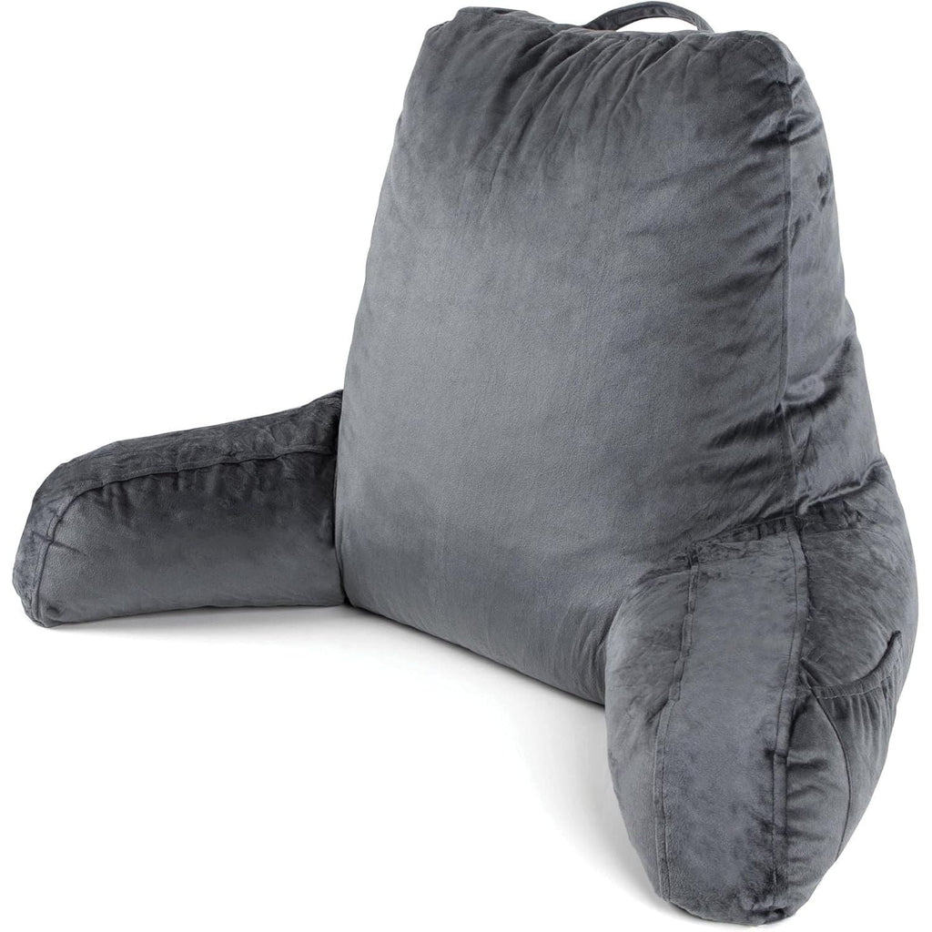 Dreamcatcher Grey Memory Foam Reading Pillow with Arm Support