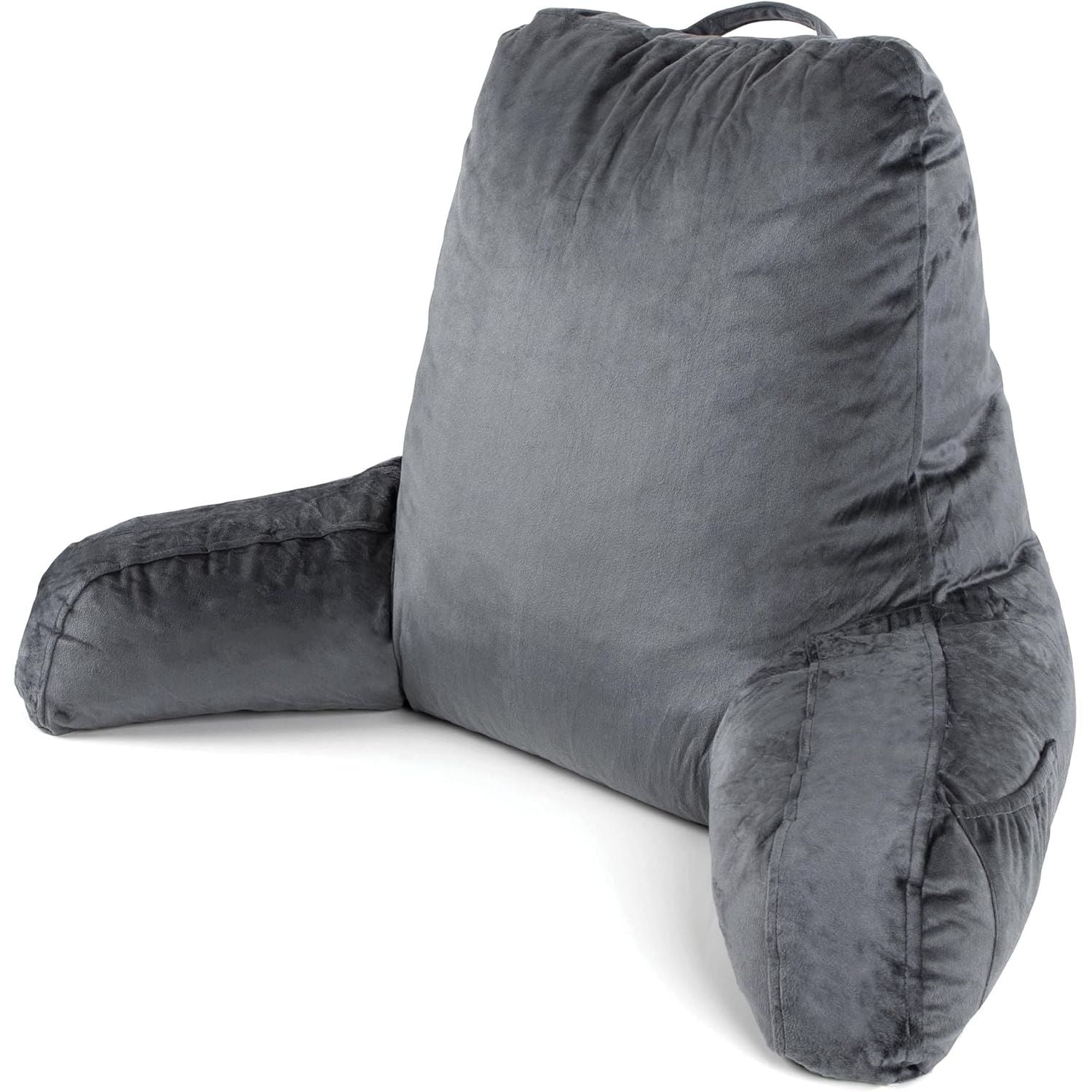 Dreamcatcher Grey Memory Foam Reading Pillow with Arm Support