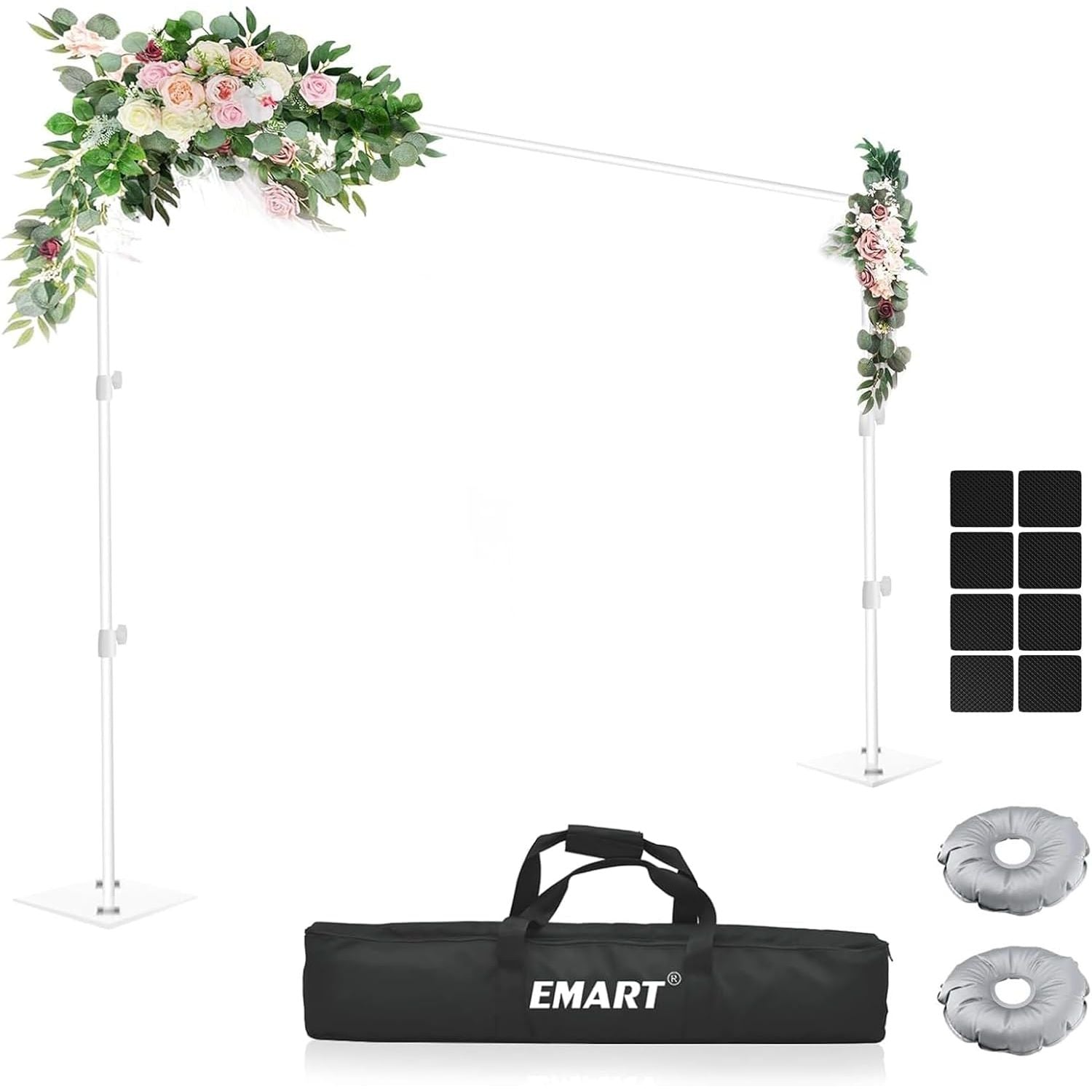 EMART Backdrop Stand – 2x3m Adjustable Heavy Duty Steel Photo Frame