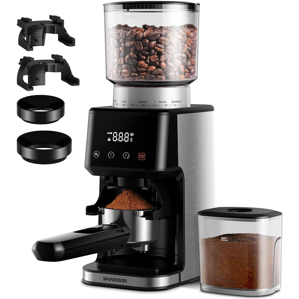Shardor Conical Burr Electric Coffee Grinder – 51 Settings & Timer