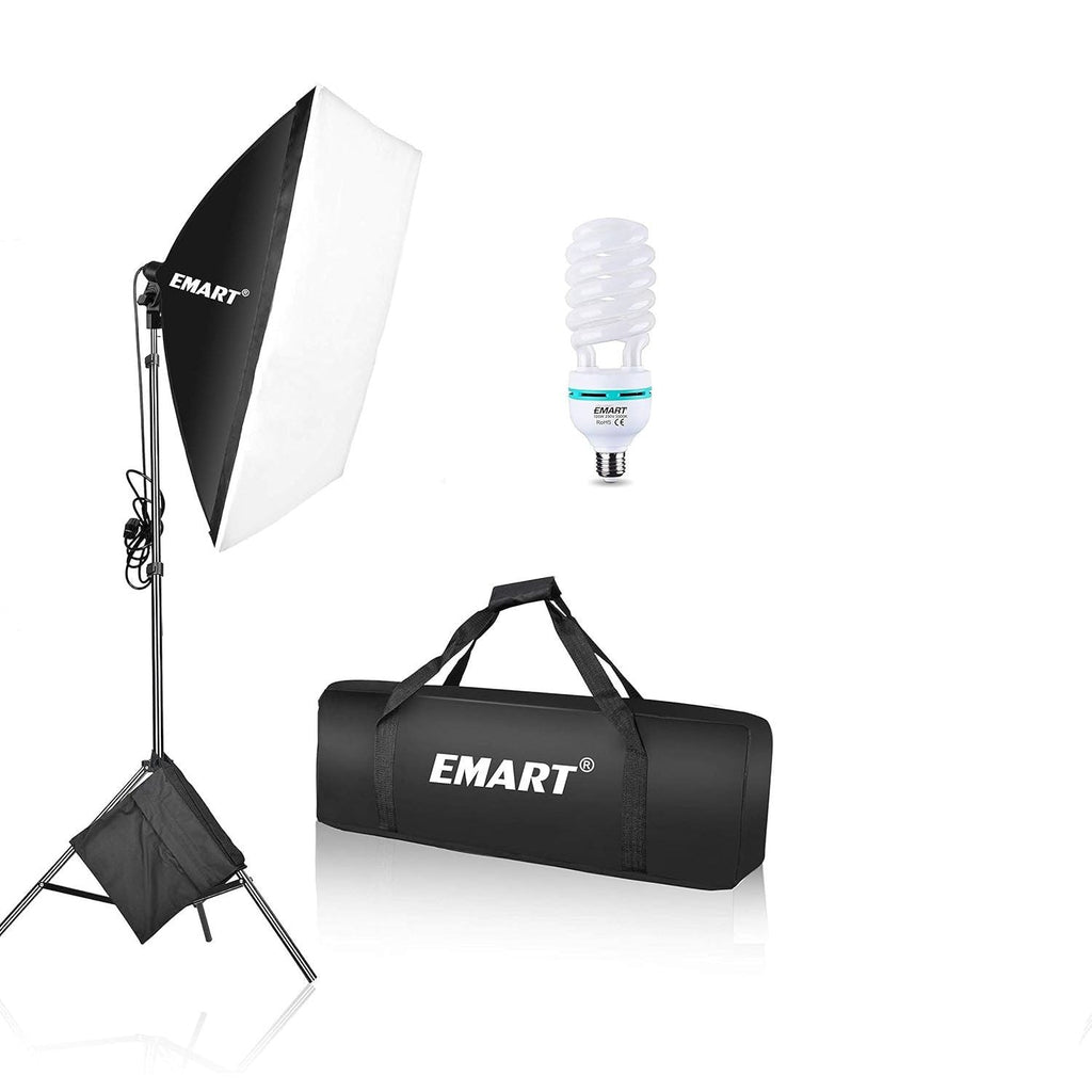 Emart 50x70cm Softbox Lighting Kit | 105W Continuous Studio Light