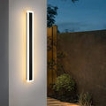 YAOWSZM 90cm Modern Outdoor LED Wall Light – Black Waterproof 18W Sconce