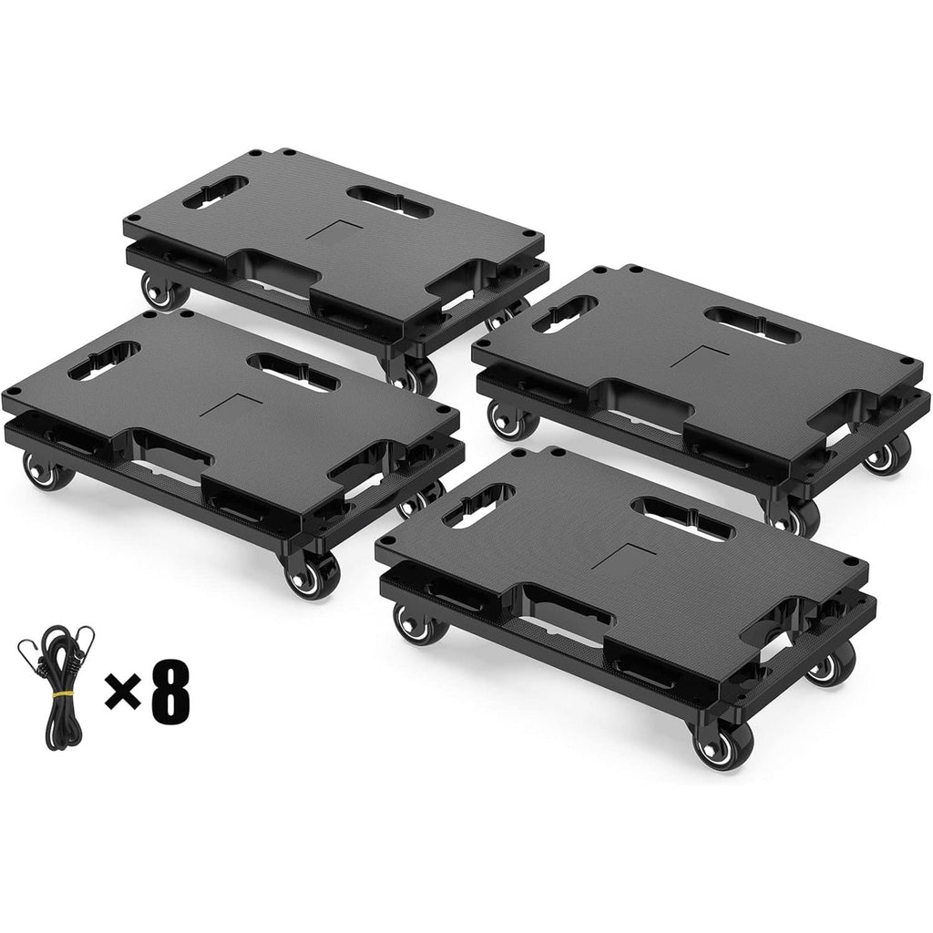 SOLEJAZZ Heavy Duty Mobile Dolly | 440lbs Connectable Trolley, 4-Pack