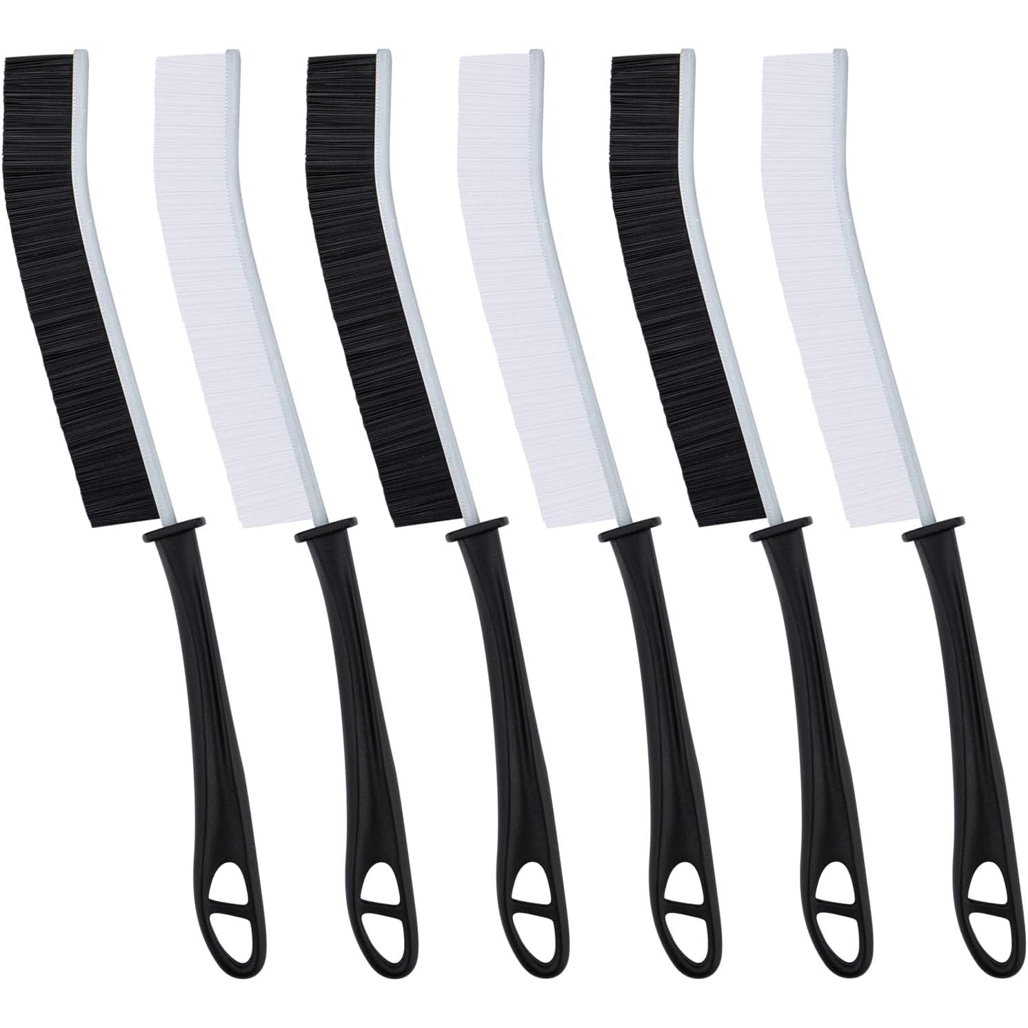 FOOGWEE Crevice Cleaning Brush Set | 6pcs Hard Bristle Grout Cleaner