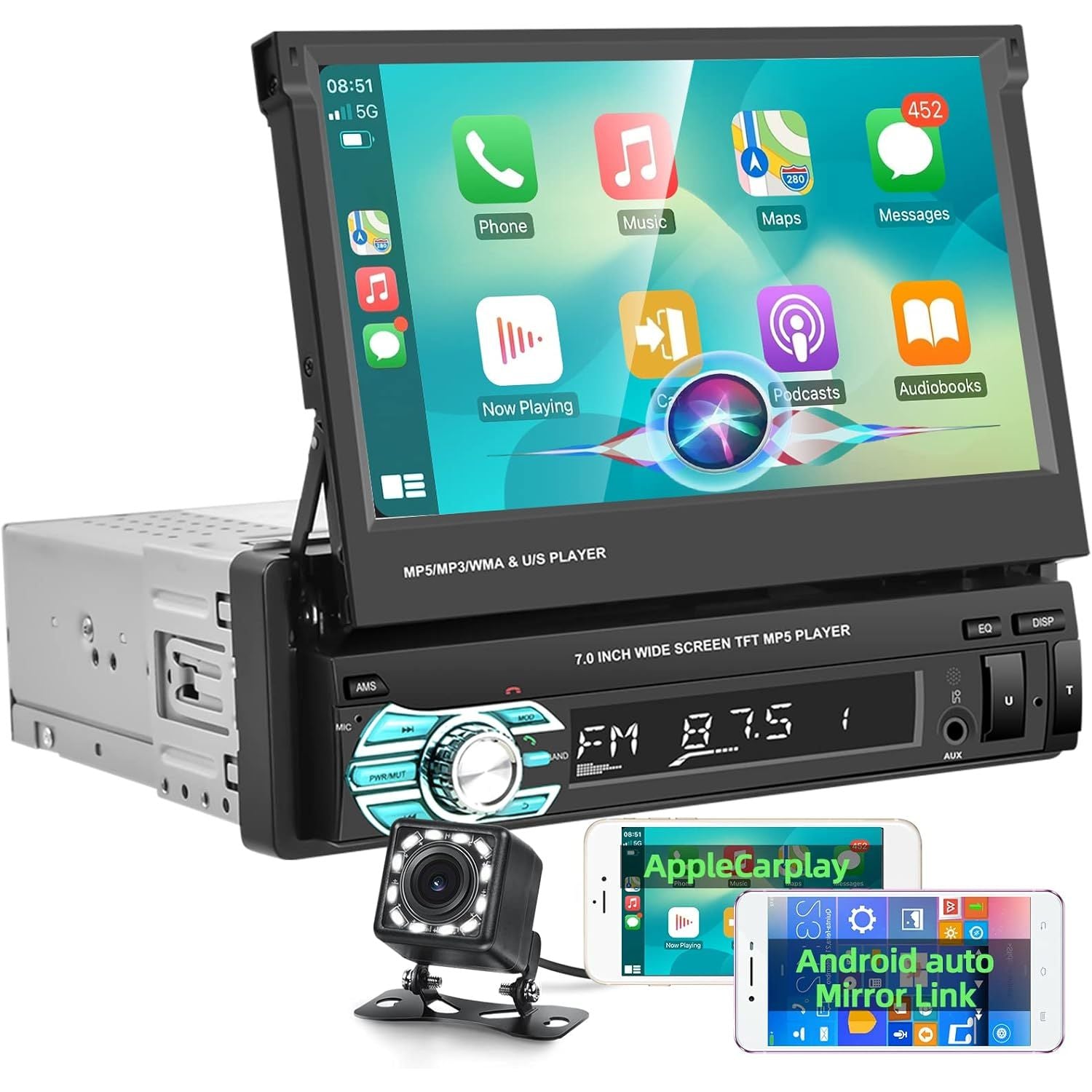 Massive Discounts 7" Single Din Car Stereo | CarPlay & Android Auto