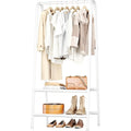 Joiscope Metal Clothing Rack – 62 Inch Sturdy Garment Rail with 2 Shelves