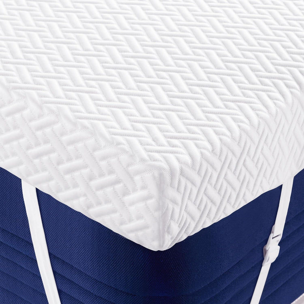 Hawthyhome 3 Inch Double Memory Foam Mattress Topper | Cooling Gel