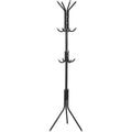 Massive Discounts Steel Standing Coat Rack – 12 Hooks, 68.5in, Black