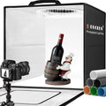 DUCLUS 60cm Photography Light Box | 50W Dimmable LED Studio with 6 Backdrops